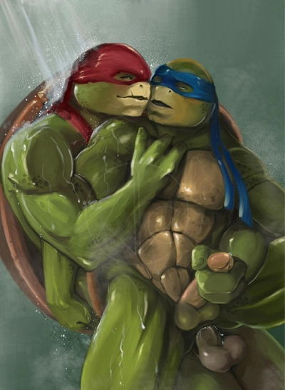 Tmnt 2014 Raphael and Leonardo have gay sex - 11 Pics - Hentai Gallery
