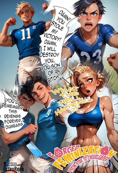 Принудительная феминизация: Из звезды в чирлидершу - Футболист становится кривой футанари гангбанг - 13 Pics - Хентай галерея