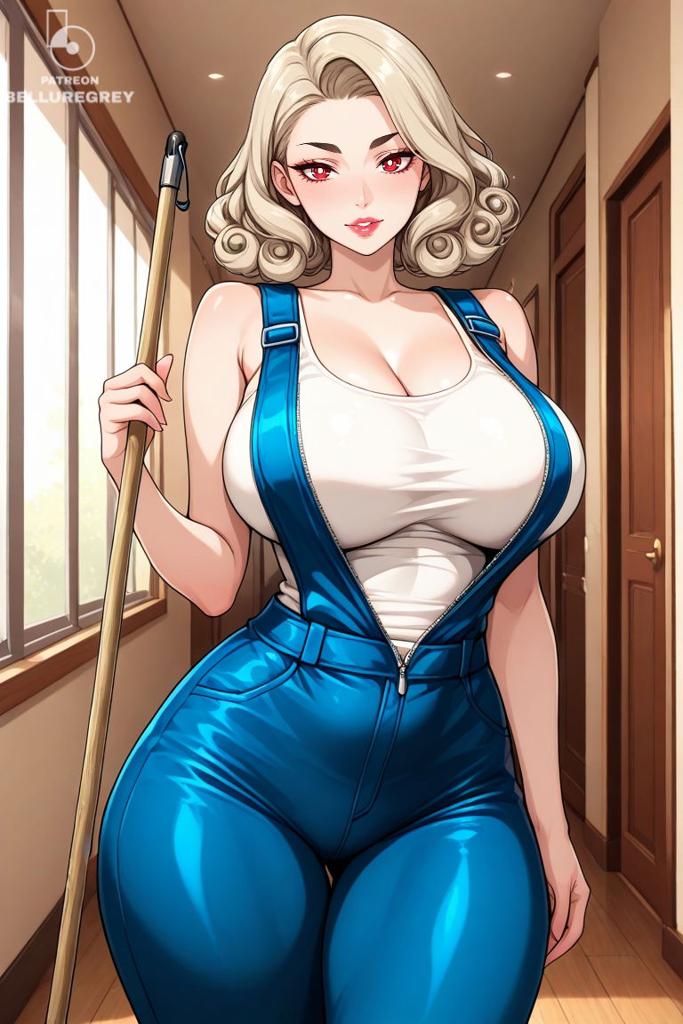 Bellure Grey - Tuần 1 - Vai diễn ch&iacute;nh l&agrave; nh&acirc;n vi&ecirc;n vệ sinh v&agrave; hiệu trưởng trong tr&ograve; chơi vai tr&ograve; với nh&acirc;n vật AI MILF gợi cảm, quyến rũ - 10 h&igrave;nh ảnh - Thư Viện Hentai