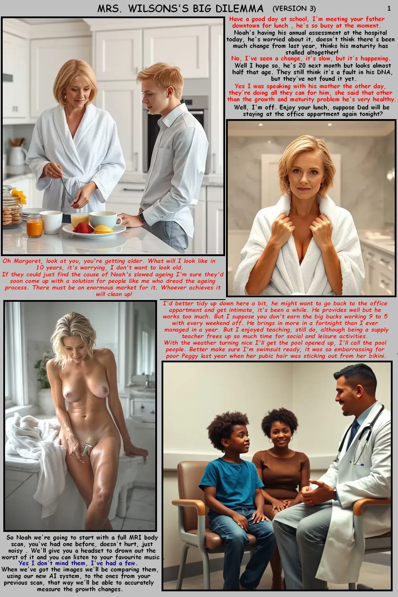 Mrs. Wilson's Big Dilemma (version 3) (AI GENERATED) - Hentai Gallery