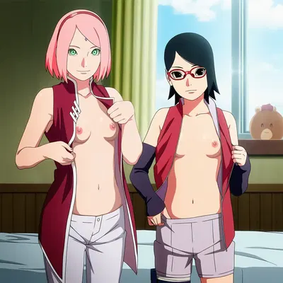 TheFarAi Sasuke X Sakura and Sarada (Ai Generated) - Хентай галерея