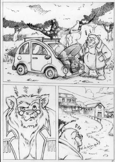 [furryrevolution] Problemas con el coche [Hi-Res] - Galería Hentai