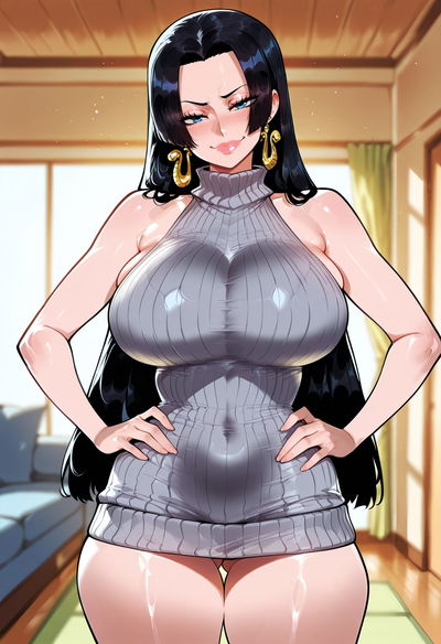 IsbjornePixiv Boa Hancock VK Suéter BBC (136p) (Gerado por IA) - Galeria Hentai