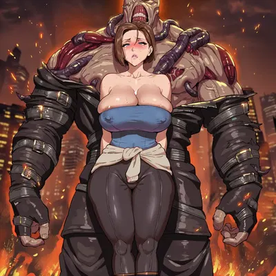 (Pixiv)(KunwaaraUth) Jill Valentine và Nemesis (Do AI tạo ra) - Thư Viện Hentai