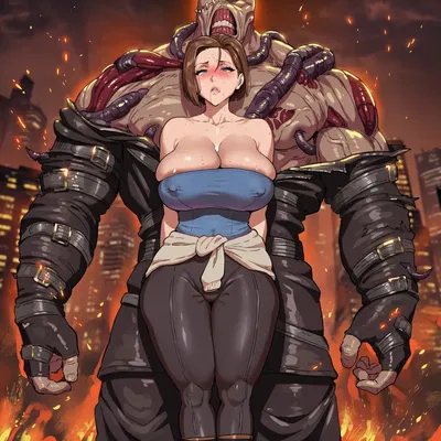 (Pixiv)(KunwaaraUth) Jill Valentine X Nemesis (gerado por IA) - Galeria Hentai