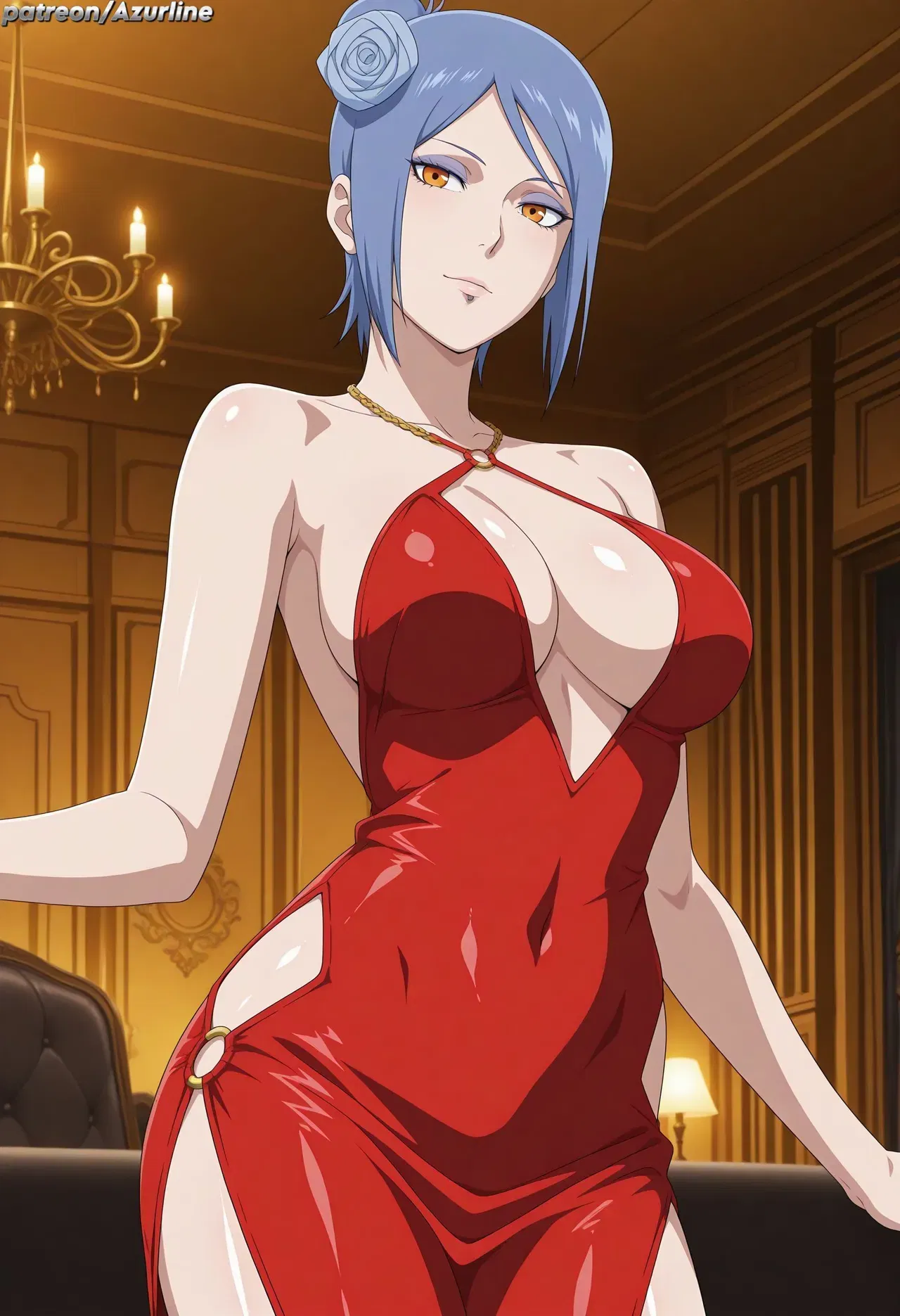 (Azurline) Konan (NARUTO) (Generado por IA) - Galer&iacute;a Hentai