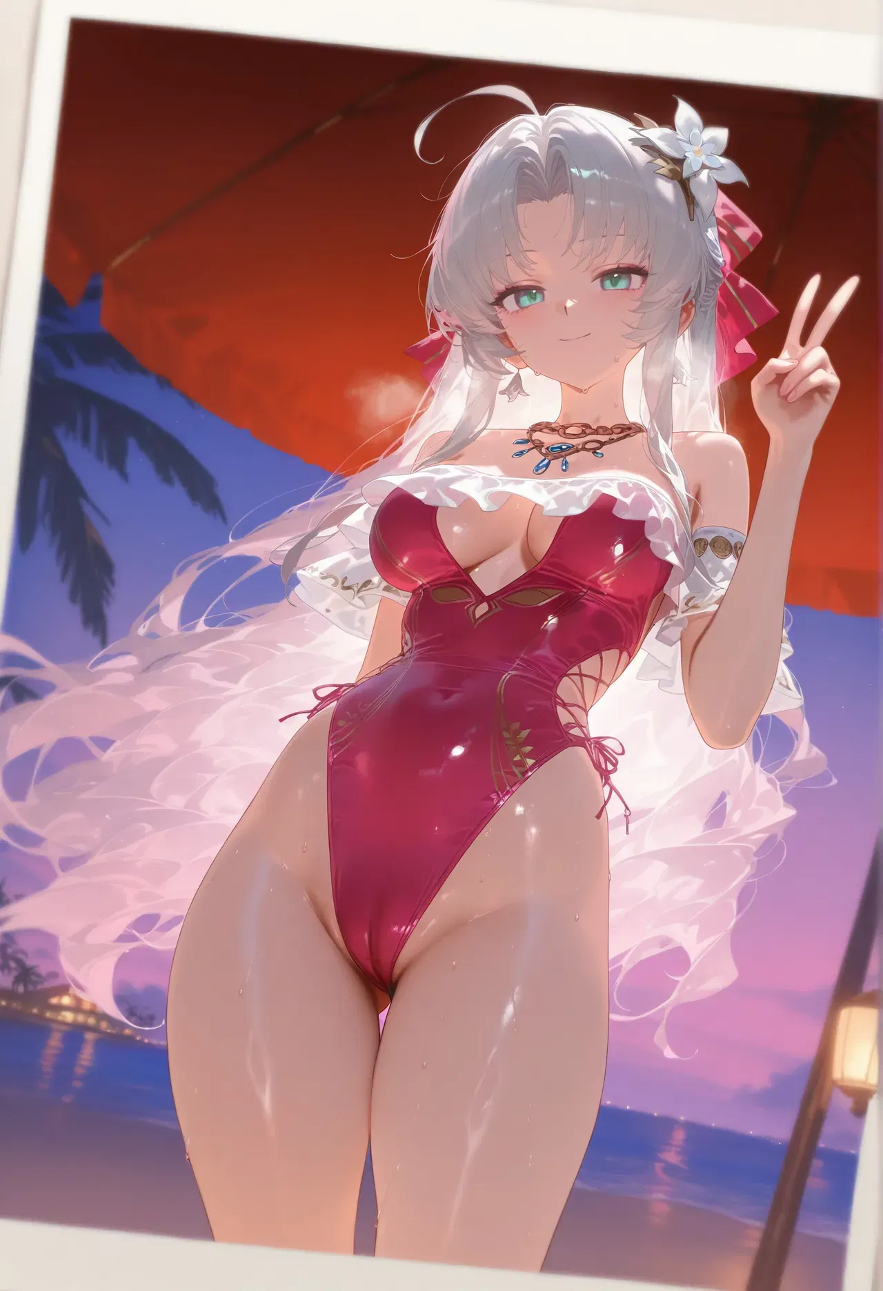 Takoro - Carlotta (Splashing Summer) (珂萊塔) (140P) - Ucen e alta resolução (Patreon) (AI Generated) - Galeria Hentai