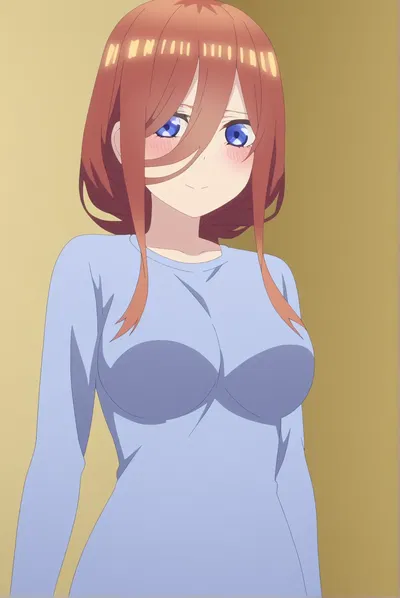 (NakomoArt) - Miku Nakano (generada por IA) - Galería Hentai