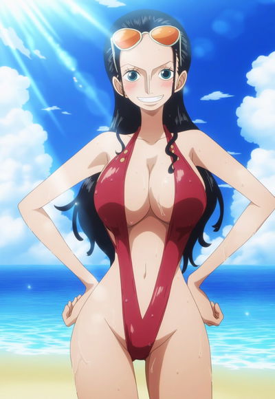 AOM 토리노 - Nico Robin(Anime ver.) (AI Generated) - Хентай галерея