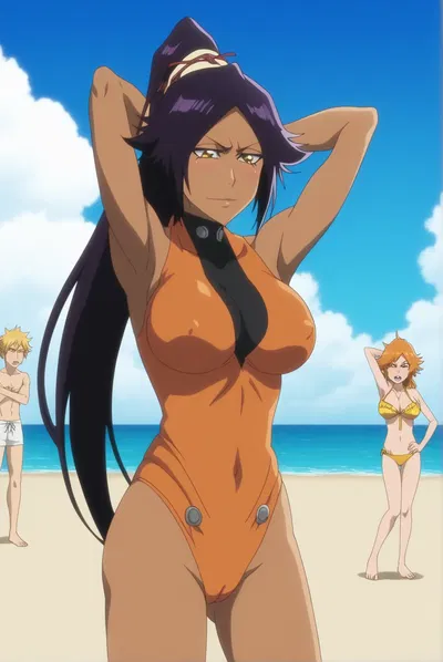 (NakomoArt) - Yoruichi Shihouin (Generado por IA) - Galería Hentai