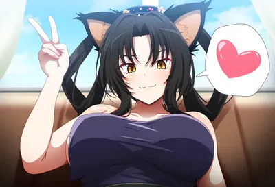 Waifus todos os dias! Kuroka 2 High School DxD (Patreon) (Gerado por IA) - Galeria Hentai