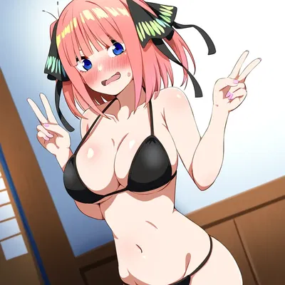 Waifus todos os dias! Nino Nakano V2.1 Go-tobun no Hanayome (Patreon) (Gerado por IA) - Galeria Hentai