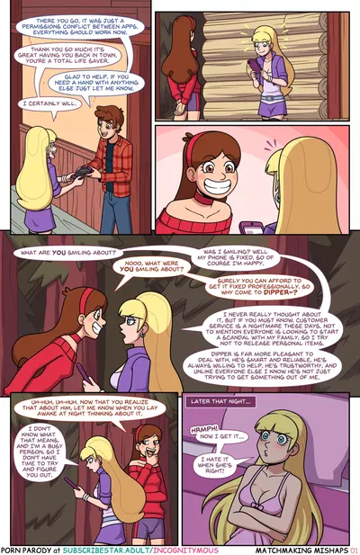 (Incognitymous) - Gravity Falls - Matchmaking Mishaps - Hentai Gallery