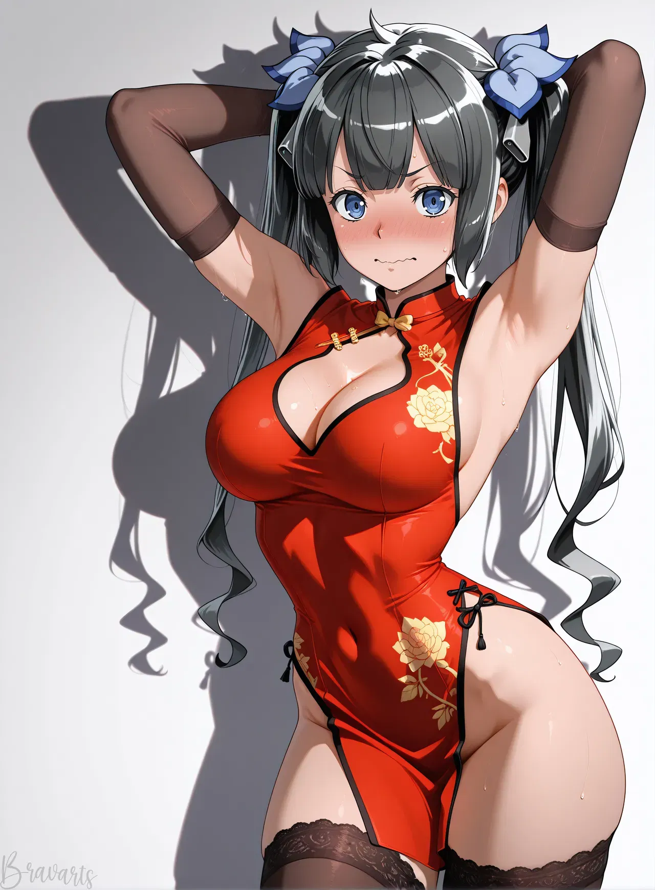 (Bravarts) Hestia Dress (AI Generated) - Hentai Gallery