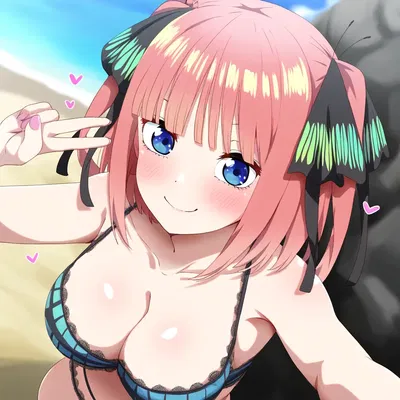 Waifus Everyday! Nakano Nino 2 Go-tobun no Hanayome (Patreon) (AI Generated) - Hentai Gallery