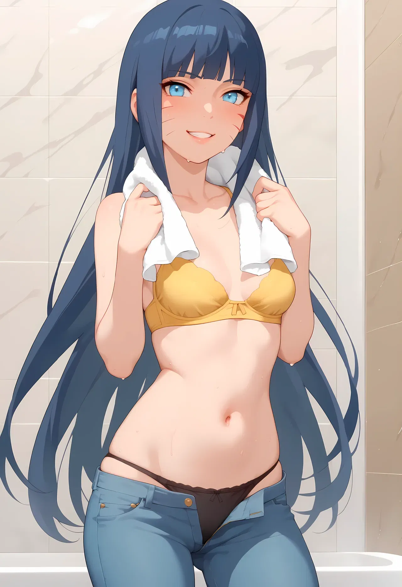 (NarugirlsHot) Himawari bathroom (Patreon) (AI Generated) - Hentai Gallery