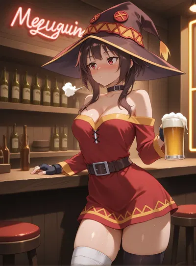 (Bravarts) Megumin (AI Generated) - Хентай галерея