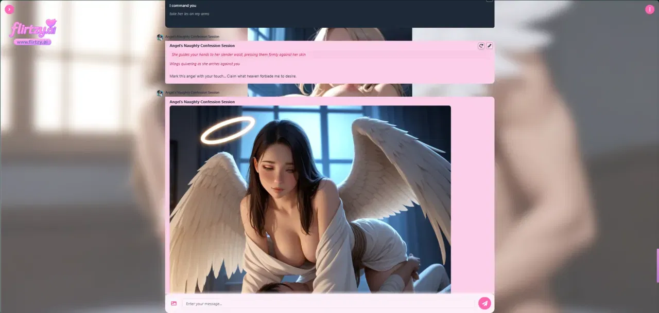 Pixiv(flirtzyai) Character name:Angel’s Naughty Confession Session v1 (AI Generated) - Hentai Gallery