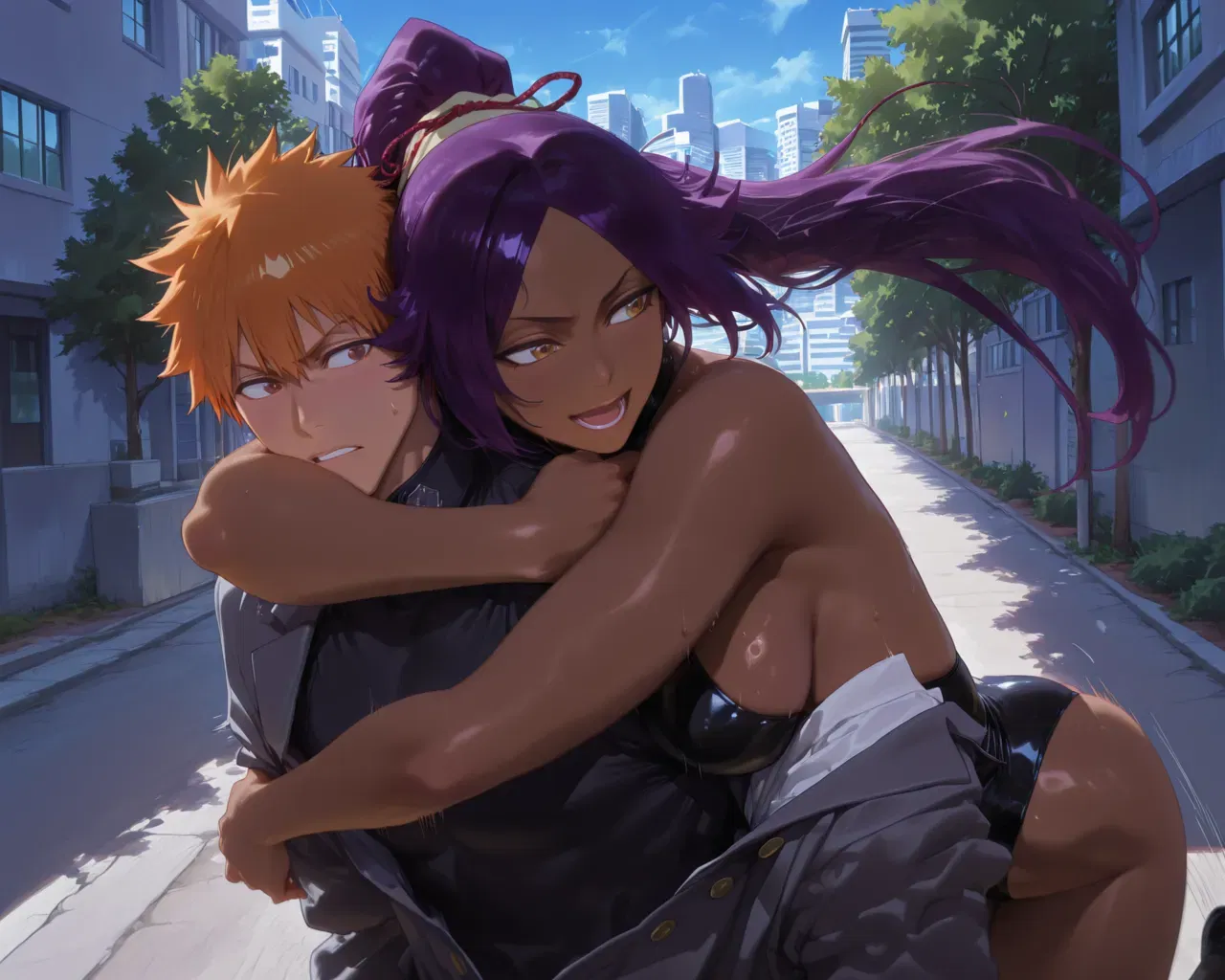 (Patreon) GabrAil - Yoruichi (Generado por IA) - Galer&iacute;a Hentai