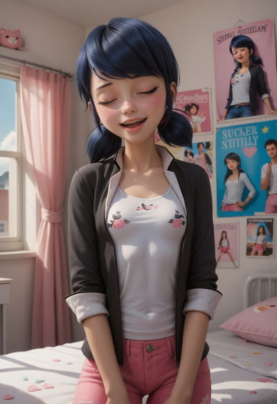 Black Miracle - Ladybug Sleeping (Parte 3) (Gerado por IA) - Galeria Hentai