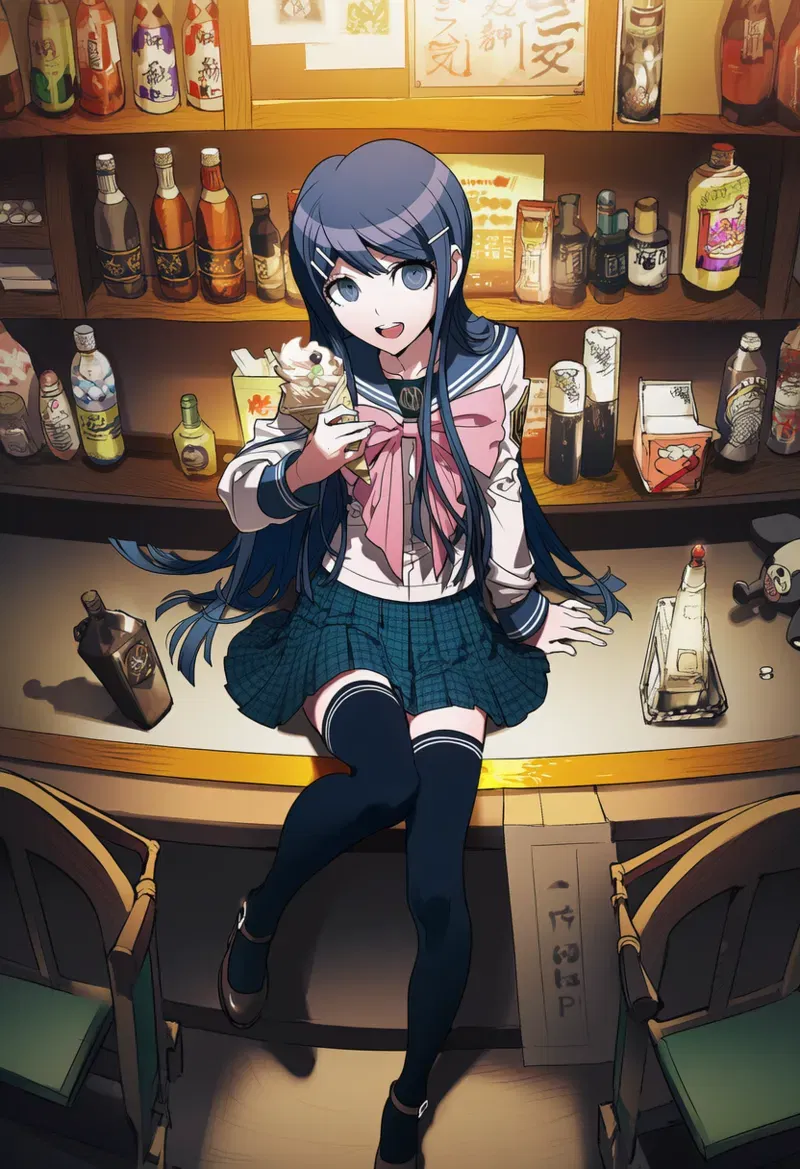 LazyPine - Maizono Sayaka 舞園さやか 88P (AI Generated) - Galería Hentai