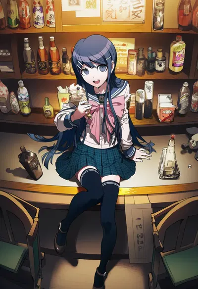 LazyPine - Maizono Sayaka 舞園さやか 88P (AI Generated) - Hentai Gallery