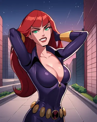 (Heroerse.Ai) Black Widow (Được tạo bởi AI) - Thư Viện Hentai