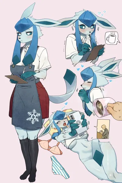 Glaceon barista - Hentai Gallery