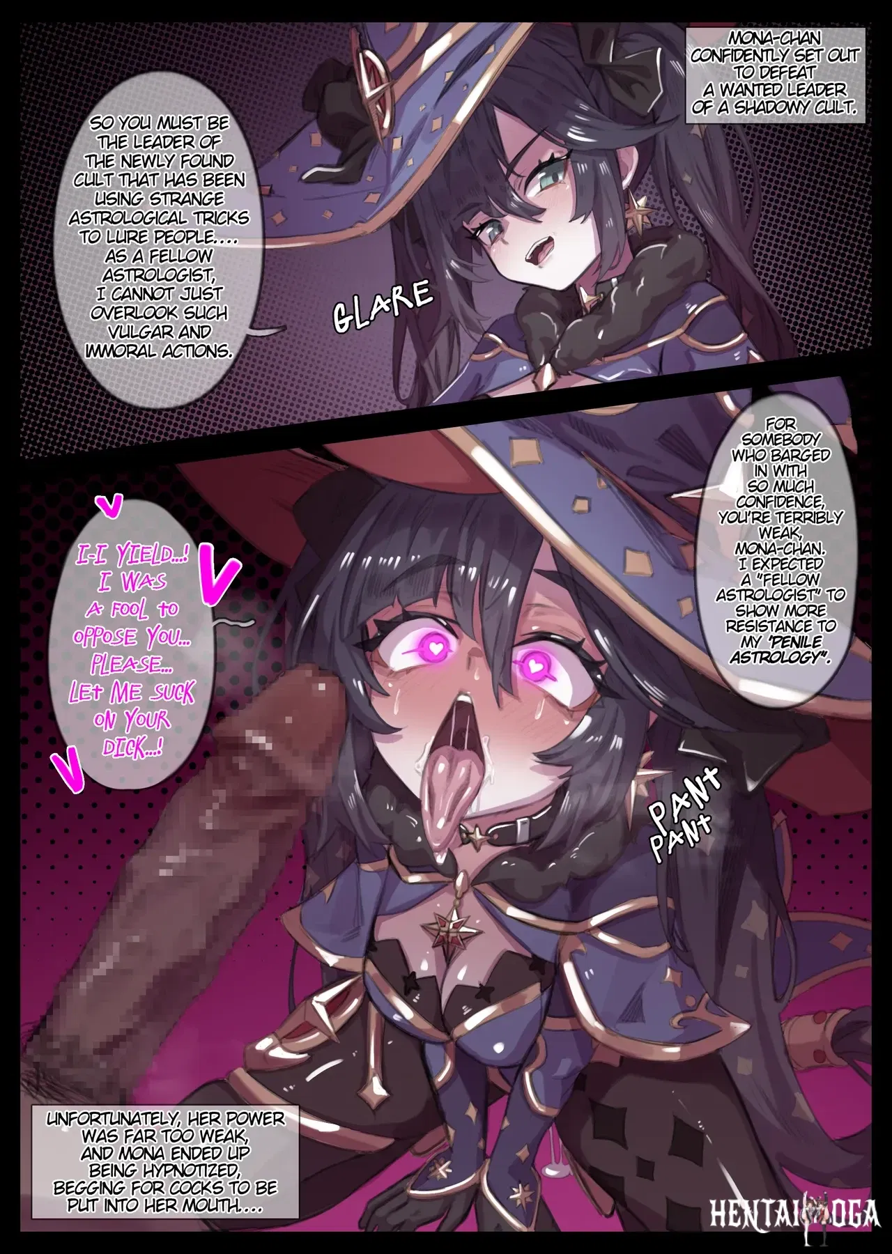 (Miwerjooggetser) Mona-chan, the hypnotist cult meat toilet (Genshin Impact) (English) - Hentai Gallery