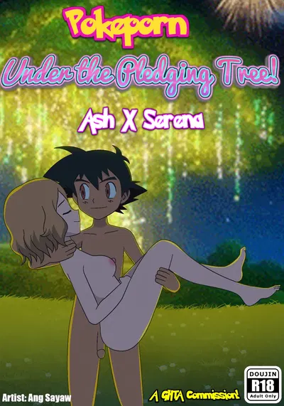 Pokeporn: Under the pledging tree! Ash X Serena - Hentai Gallery
