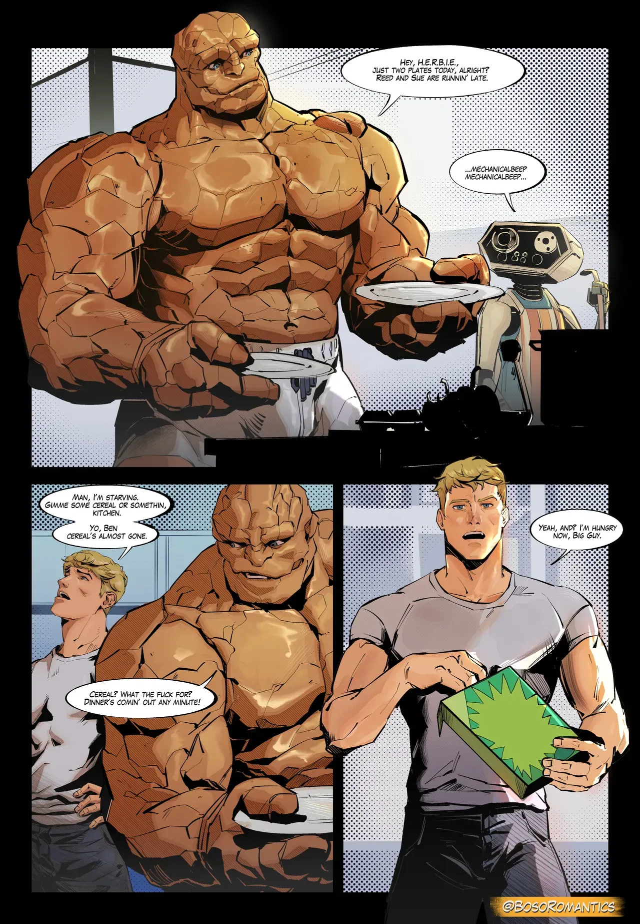 Thing x Human Torch - Hentai Gallery