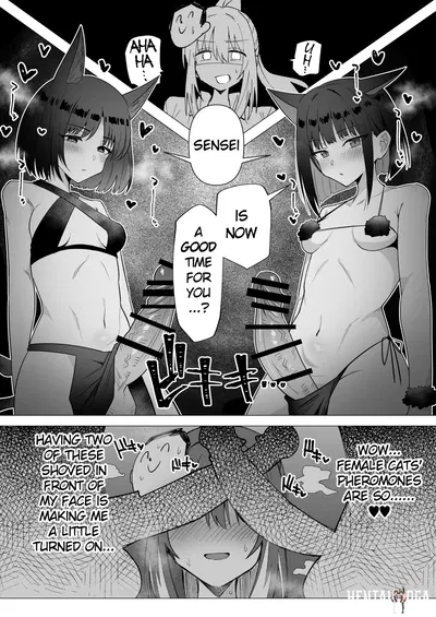 (Toriyaro) Onna Sensei to Nekoneko Shitsudo FTNR Konbi Tanpen (Blue Archive) (English) - Hentai Gallery