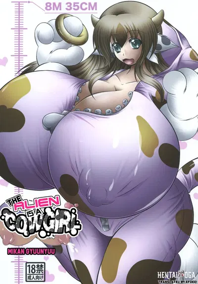 (Ushichichi Bokujou (Mikan Gyuunyuu)) Uchuujin wa Ushi Musume Пришелец - ковбойша! (англ.) - Хентай галерея