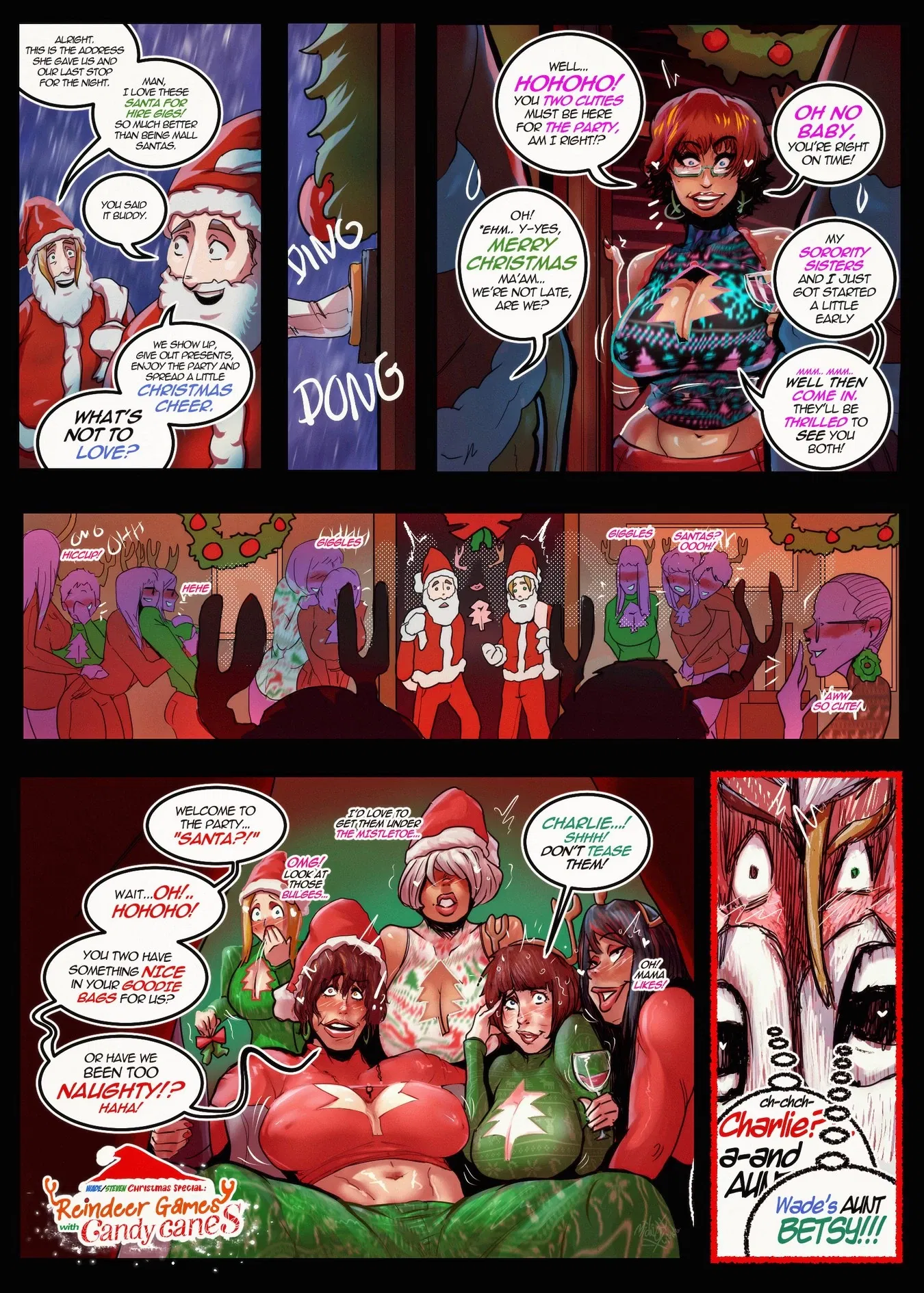 Wade/Steven Christmas Special: Reindeer Games with Candy Canes - Hentai Gallery