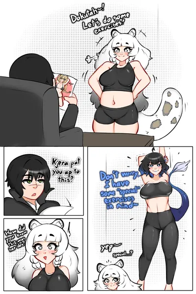 Pramanix & Kjera Workout - Hentai Gallery