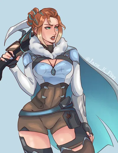 (Jade X Fire) Freja X Ashe (Overwatch) - Hentai Gallery