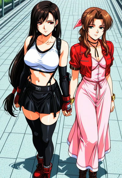 Aerith Gainsborough,Tifa Lockhart and others set2 - Hentai Gallery