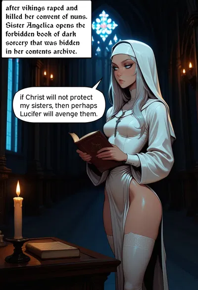 La hermana Angélica hace un pacto con el diablo (arte de sr_doops) - Galería Hentai