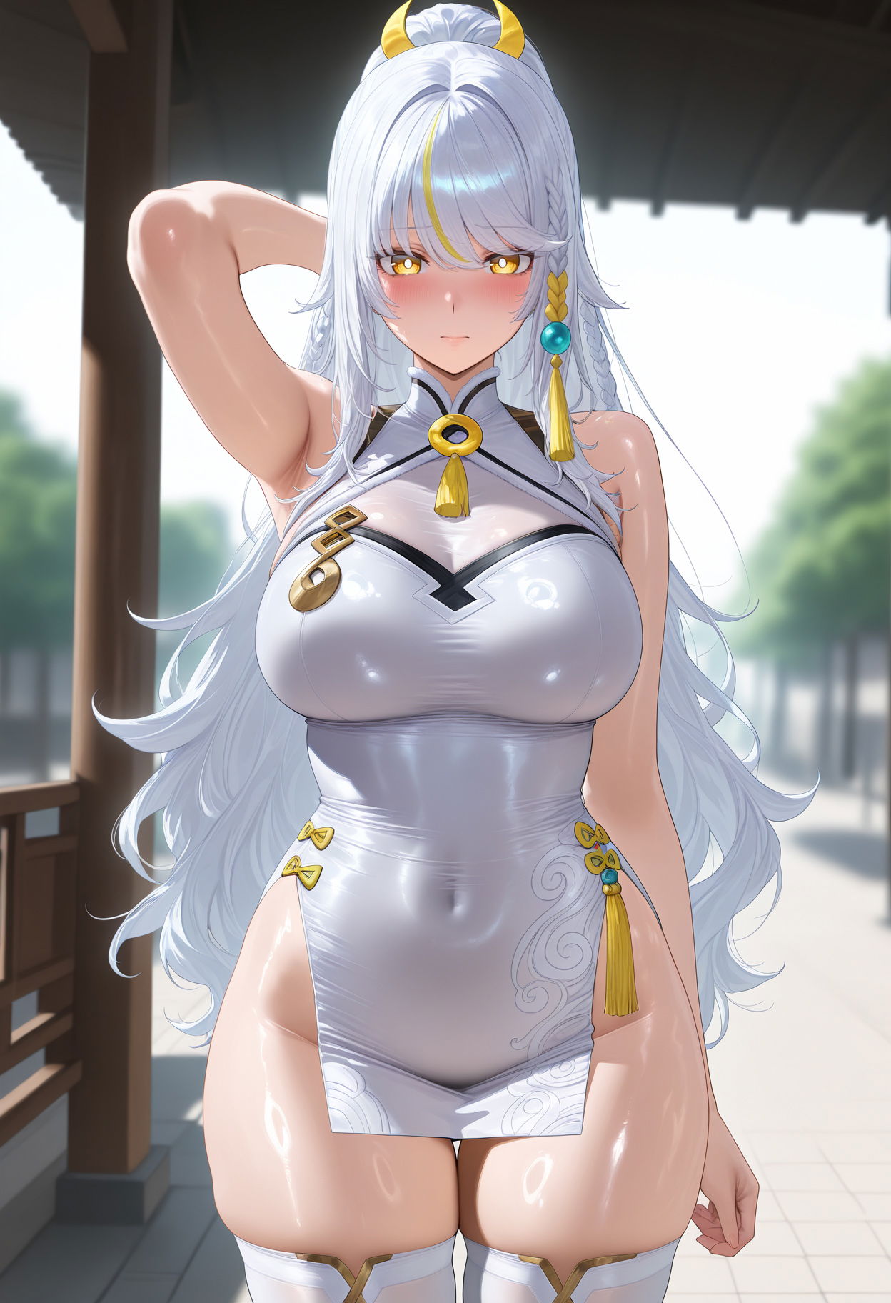 (Allenby) 兹白 Zibai NTR 兹白 - 在旅行者面前被纹上媚黑纹身 (Chinese) - Hentai Gallery