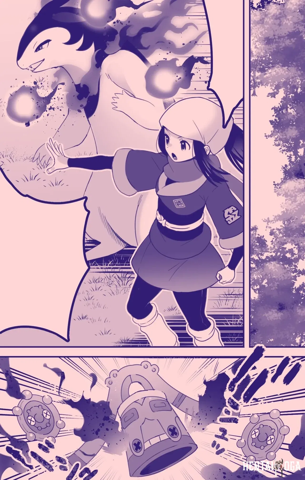(Kaniku) Hisui Bakphoon x Shou Manga (Pokémon Legends Arceus) (VGT13) (English) - Hentai Gallery - hentai porn - Image 1