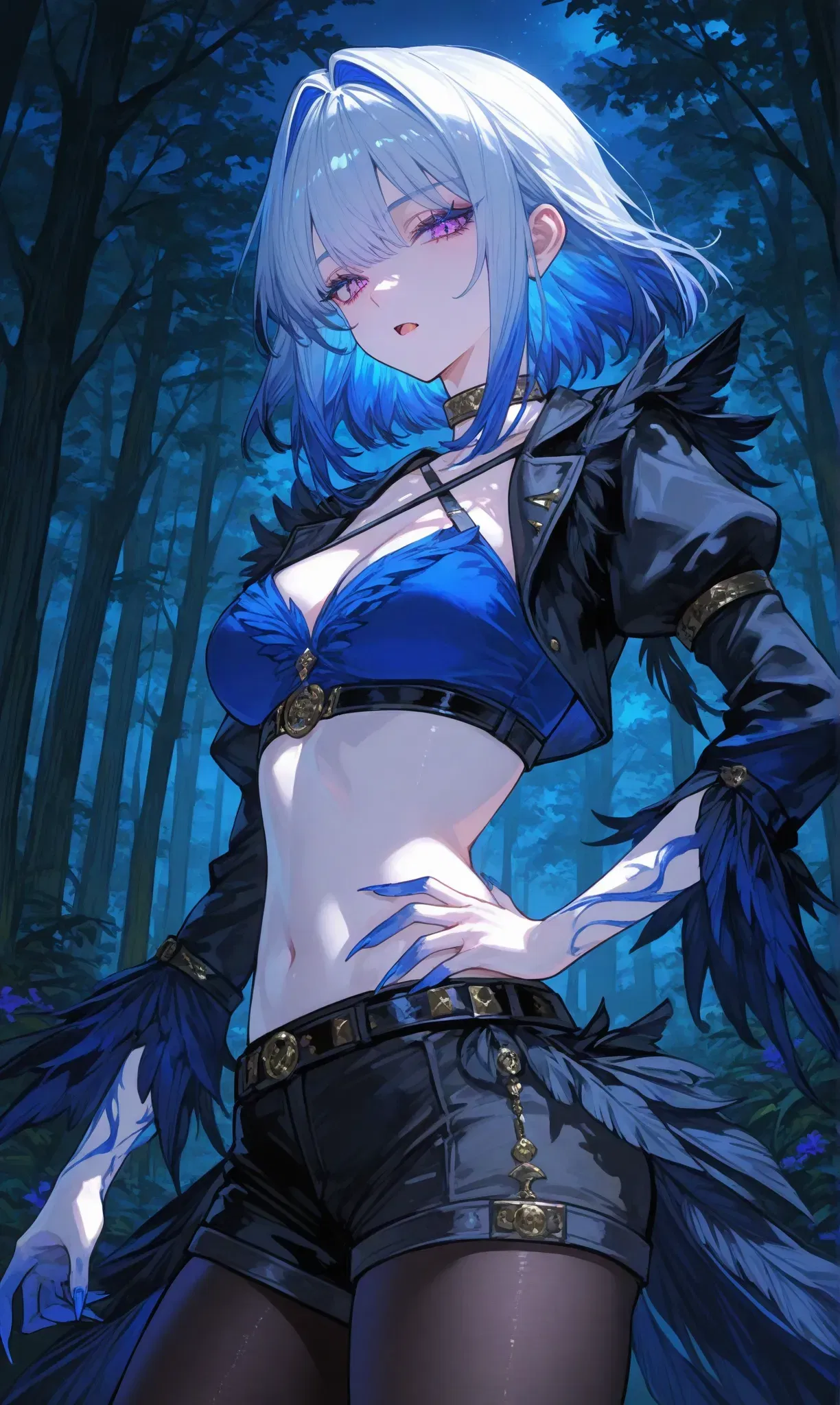 (Reiji) Galbrena (Wuthering Waves) – Night Hunt - Hentai Gallery - hentai porn - Image 1