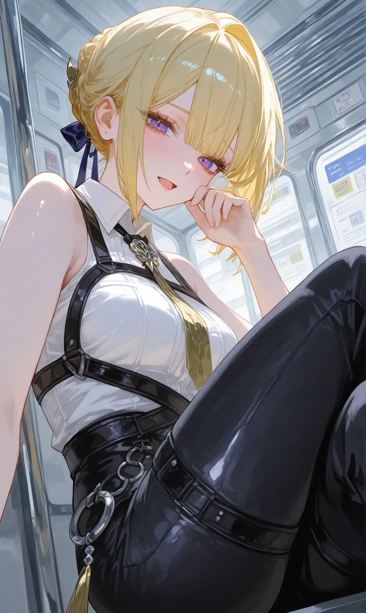 (Reiji) Evelyn (Zenless Zone Zero) – Subway - Hentai Gallery - hentai porn - Image 1