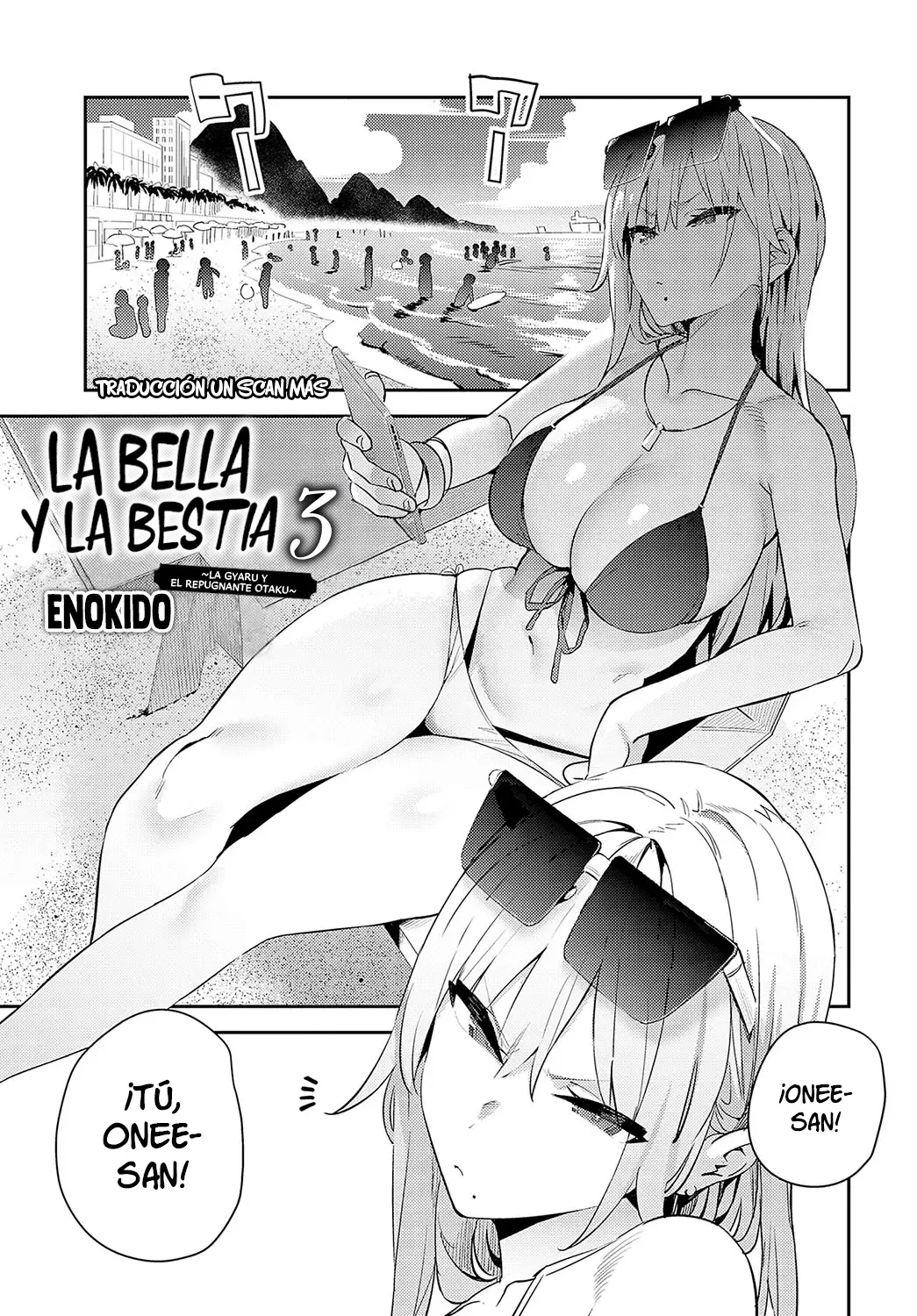 (Enokido) Bijyo to Yajyuu 3rd ~Gyaru to Kimoota~｜A Bela e a Fera 3 ~A Gyaru e o Otaku Repugnante~ (Hametami Girl) (Espanhol) (Un Scan Mais) (Sem censura) (Digital) - Galeria Hentai - porn hentai - Image 1