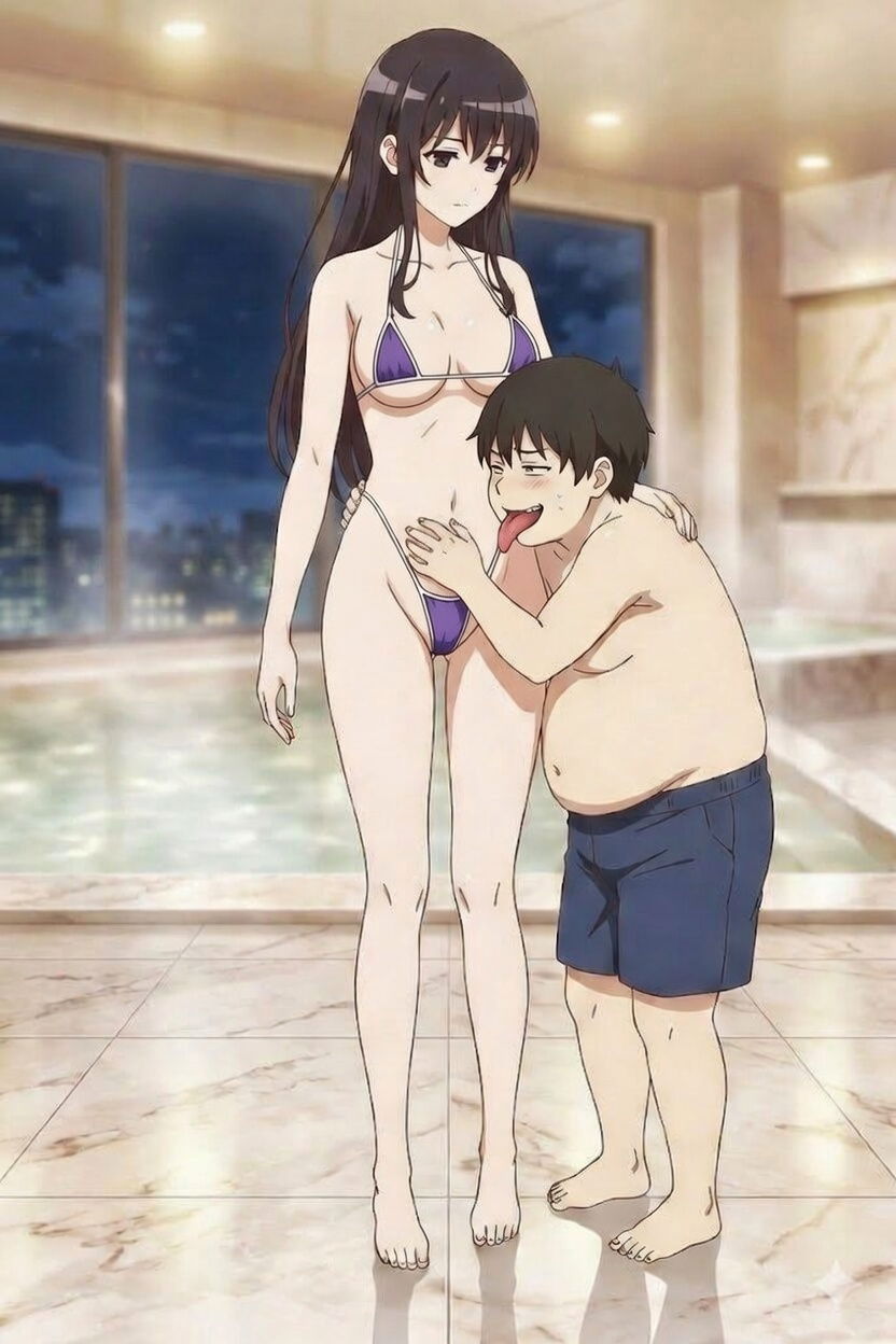 Saekano: Deusas do Escritório Escravizadas - Utaha, Eriri e Megumi Servindo o Líder Obeso e Seu Filho Otaku Fraco, Assustador e Anão (Série Não Explícita) - Galeria Hentai - porn hentai - Image 1