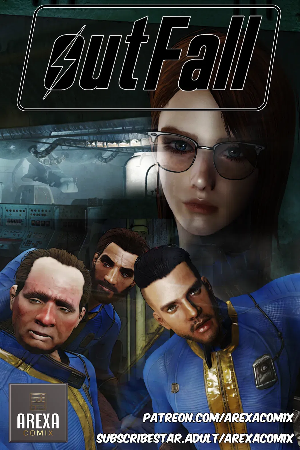 (Arexacomix) Outfall — Эпизод 7 (Завершение) - Хентай галерея - хентай порно - Image 1