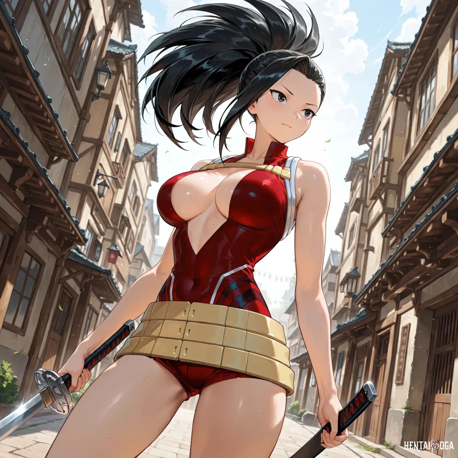 Момо Йоайорозу Секс от RizzenWolf - Хентай галерея - хентай порно - Image 1