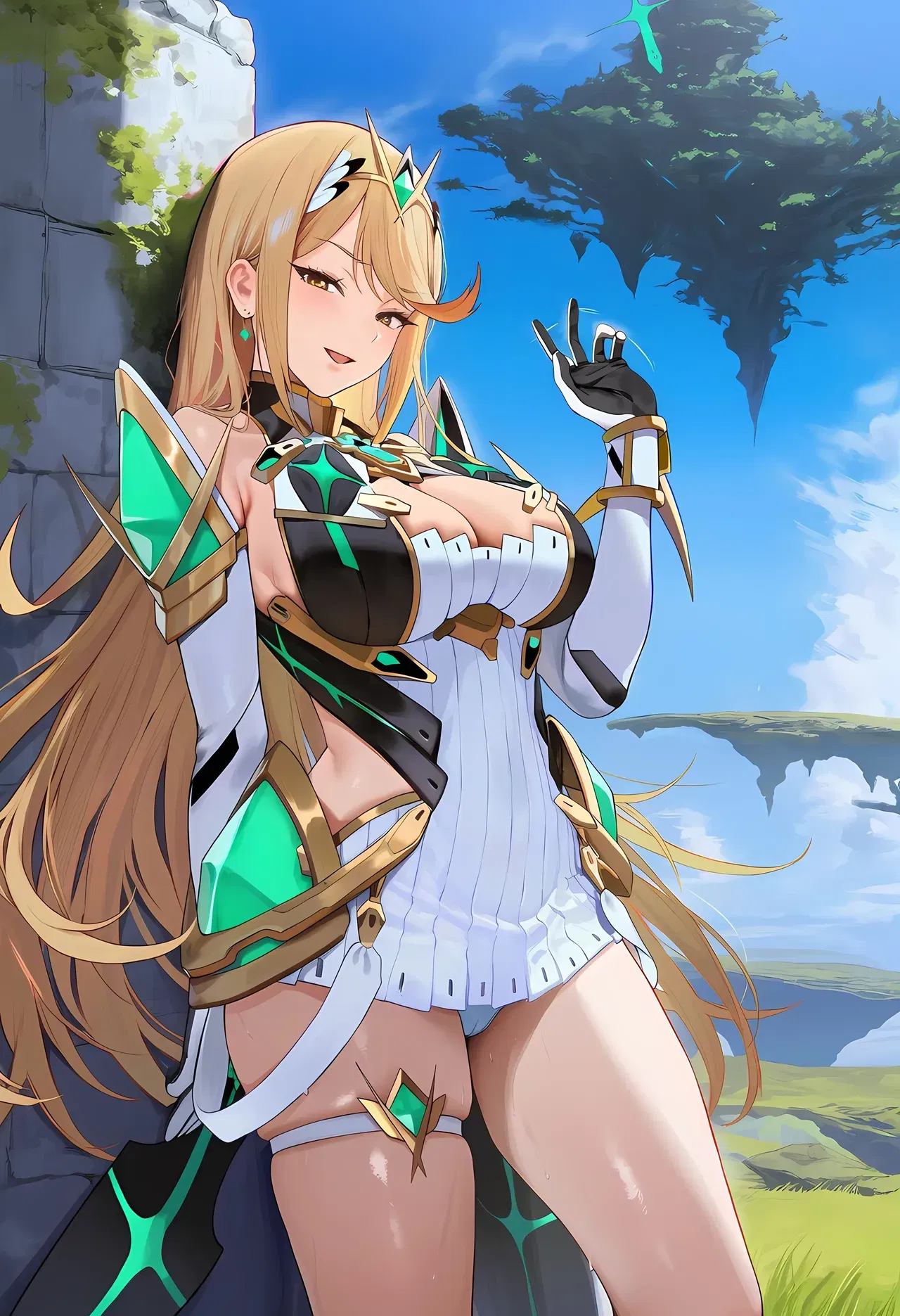 (Patreon) (cMonster) Mythra x Gangbang da BBC - Galeria Hentai - porn hentai - Image 1