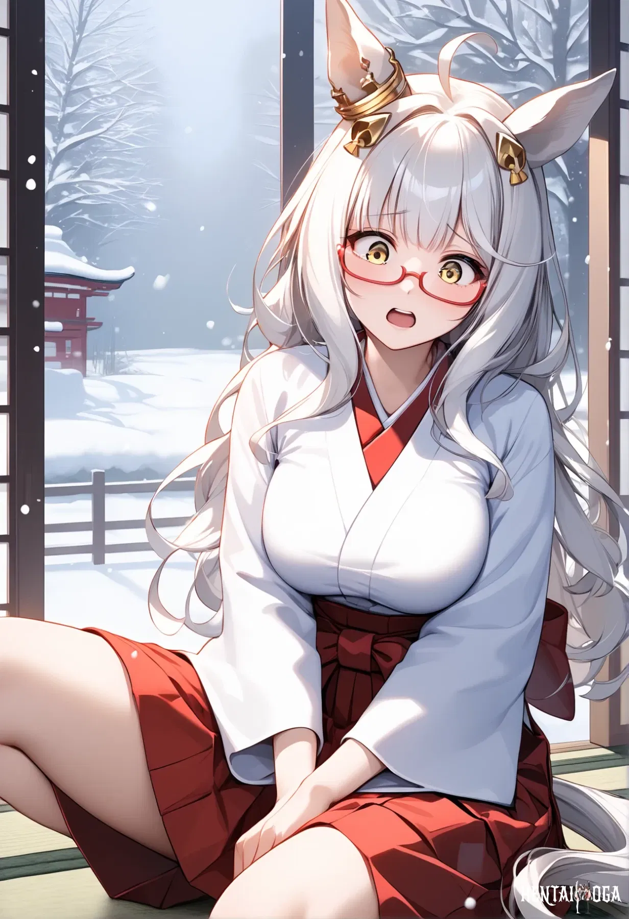 Biwa Hayahide/Sacerdotisa desnudándose Sexo por AiArt - Galería Hentai - hentai porno - Image 1