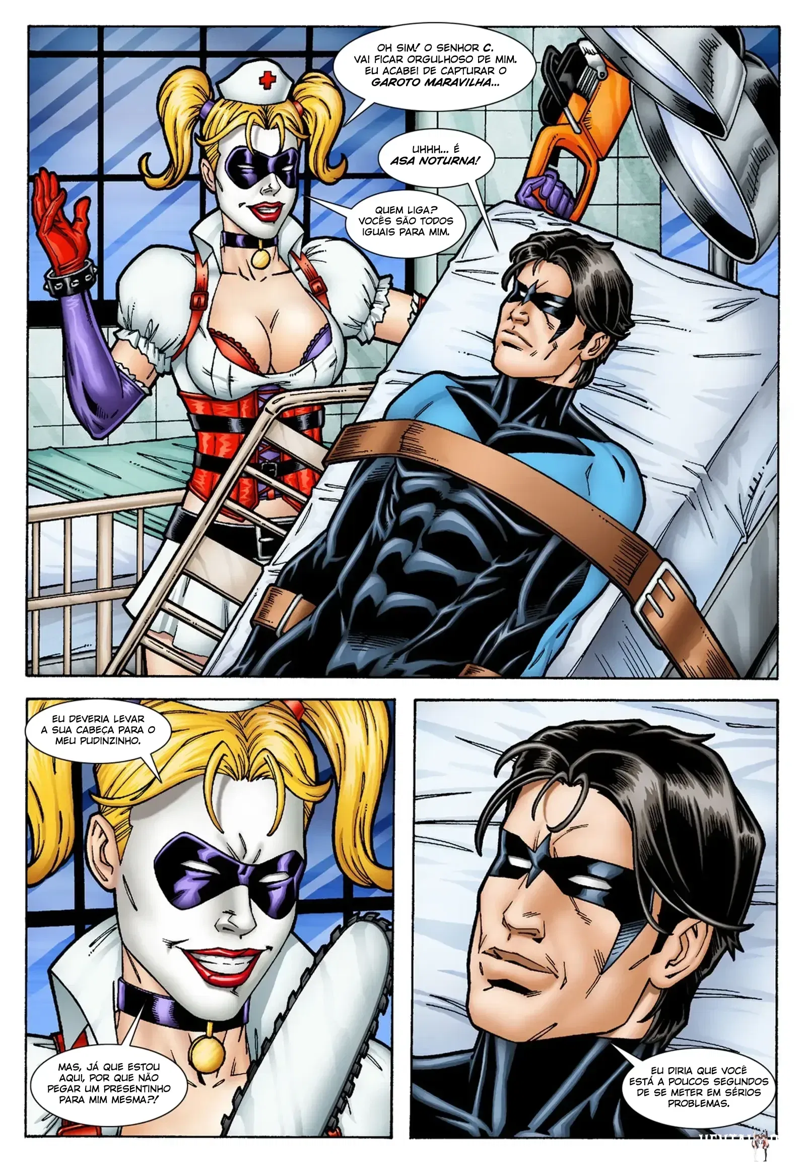 Batman and Nightwing discipline Harley Quinn - Galeria Hentai - porn hentai - Image 1