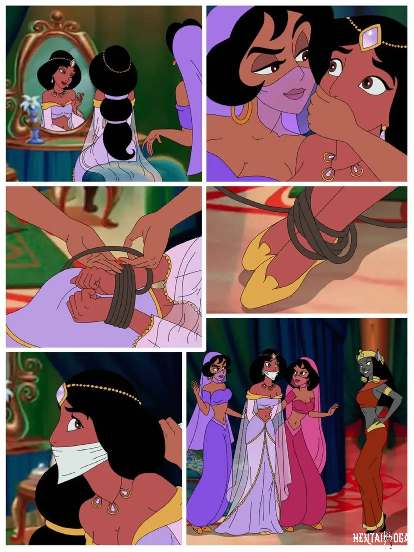 Disney – Jasmine and Mirage (Aladdin) - Galeria Hentai - porn hentai - Image 1
